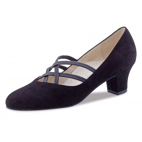 Ladies Dance Shoes Eva 3,4 Nappa black Comfort